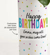 Happy Birthday Bouquet with Personalized Vase