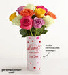 Always Be My Person Bouquet with Personalized Vase