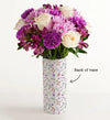 So Grateful for You Bouquet with Personalized Vase