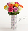 So Grateful for You Bouquet with Personalized Vase