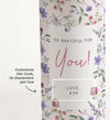 So Grateful for You Bouquet with Personalized Vase