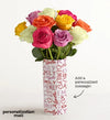 Better Together Bouquet with Personalized Vase