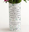 Forever In Our Hearts Bouquet with Personalized Vase