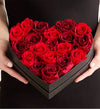 Magnificent Roses® Preserved Rouge Heart & Chocolate