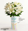 Make a Wish Bouquet with Personalized Vase