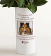 Pet Memorial Bouquet with Personalized Photo Vase